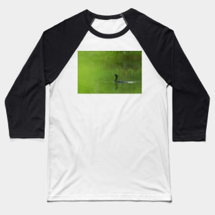 Through a green dream - Double-crested Cormorant Baseball T-Shirt